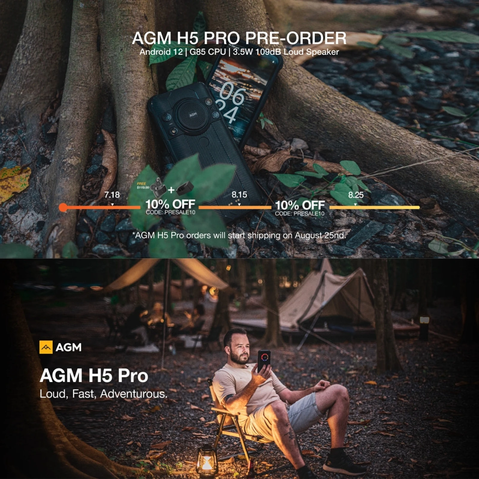AGM H5 Pro Rugged Smartphone 6.52\