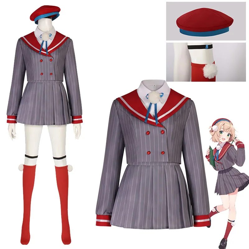 YouTuber: Shigure Ui | School Uniform Cosplay Costume 17 K-On! Ui Hirasawa Sailor School Uniform Cosplay Costume