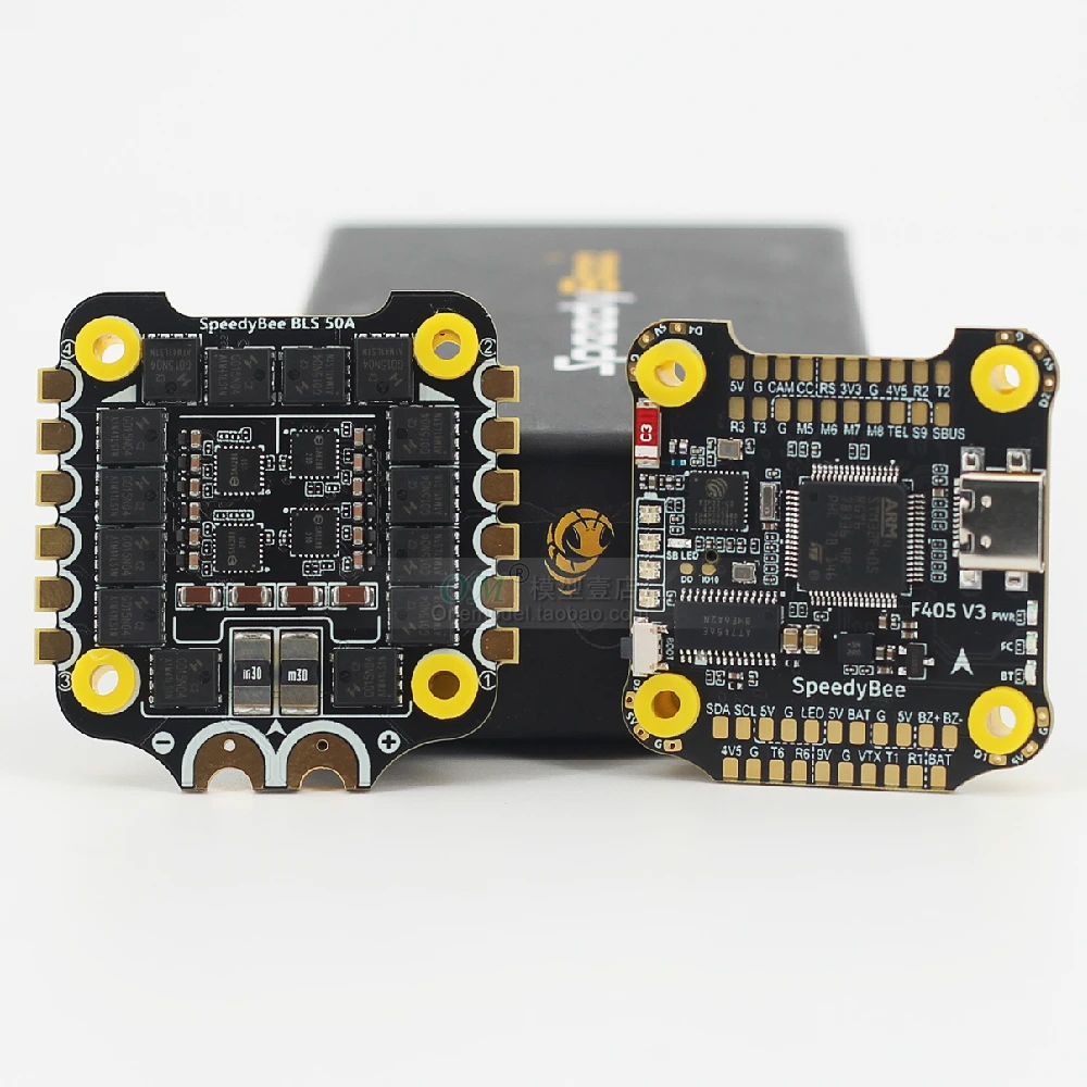 Speedybee F405 V3 50A Stack (F405 Flight Control + Bls 50A 4 In1 Esc) Fc & Esc Stack 3 ~ 6S Lipo 30X30Mm Bluetooth Per Rc Fpv Racing