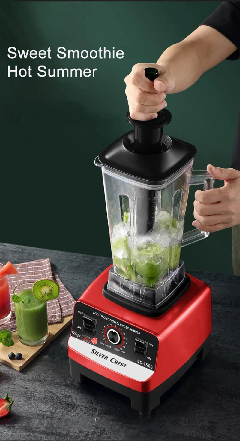 Professional 2L Countertop Blender Multifunctional Mixer Make Shakes And Crush Technology for Smoothies Ice and Frozen Fruit 5