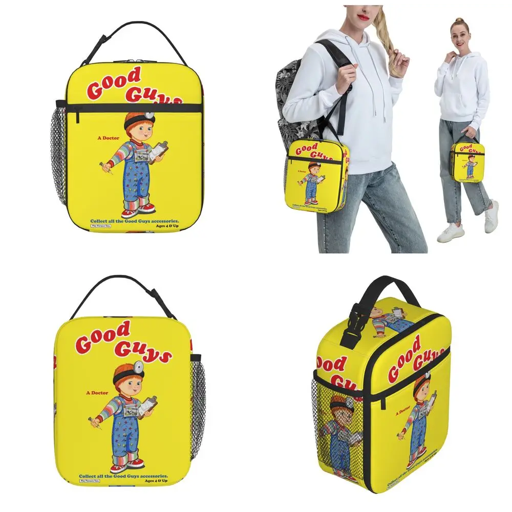 Gute Jungs Kinder puppe chucky isolierte Lunch pakete Lebensmittel beutel tragbare Kühler thermische Lunchbox für Schul büro – Detail 9