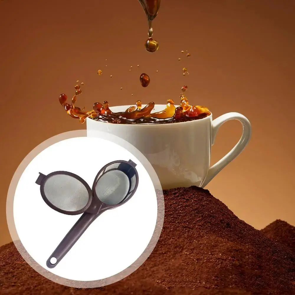 

Fine Mesh Coffee Capsule Powder Filter Spoon Colander Handy Loose Leaf Tea Infuser Reusable Coffee Strainer Home