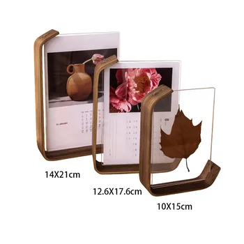 VCC Acryl-Holz-Fotorahmen - Herbarbelege Display Rahmen, DIY Rahmen, ideal für Hochzeiten, Partys und Fotodekoration