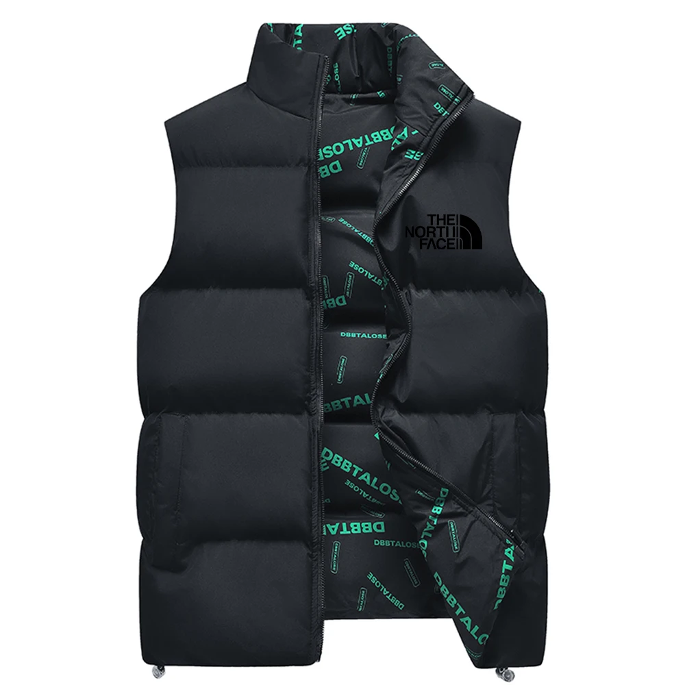 Men's Double-Sided Winter Sleeveless Vest Sports Fashion Top Casual Street Jacket fashionable vests sleeveless vests sleeveless vest casual jacket