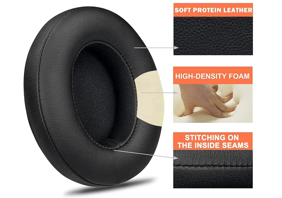 Replacement Ear Pads Cover for Beats Studio 3 2 Wireless Headphone Earpads Studio3 3.0 Ear Cushion Earmuffs Accessories