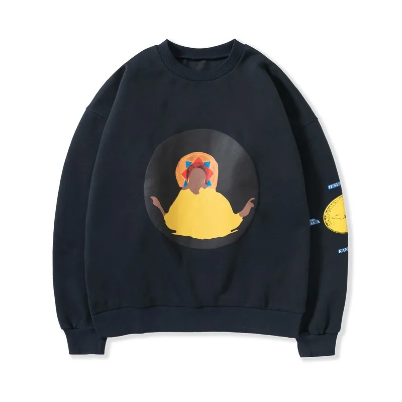 

Autumn and Winter Fashion Hoodie Foam Printed Cotton Top for Men Long Sleeves Classic Oversized Loose Comfortable Clothes Couple