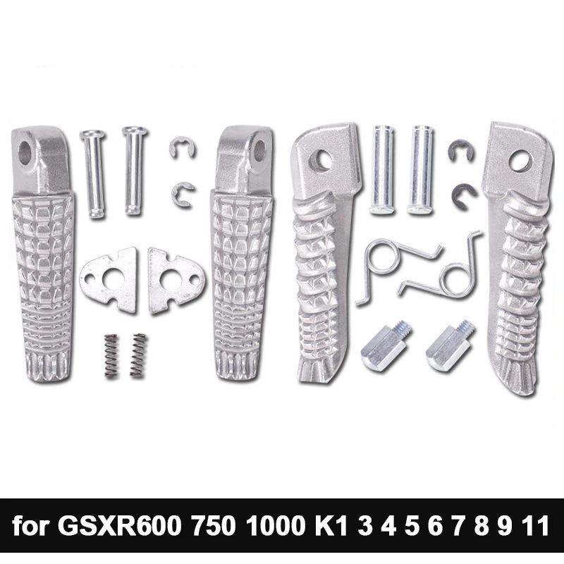 Motorcycle Rear Footrests Front Foot Pegs for Suzuki GSXR600 GSXR750 GSXR1000 GSX-S750 B-KING SV650 K5 K6 K7 K8 K9 K11 Accessory motorcycle accessories motorcycle footrests motorcycle foot pedals