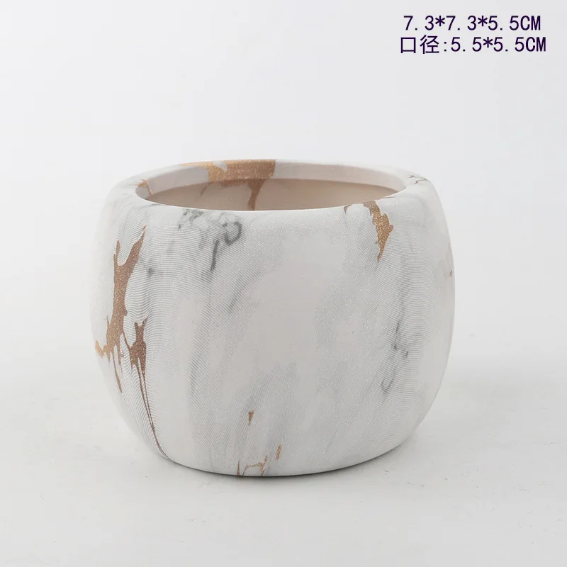Nordic Ceramic Succulent Vase - Elegant Home and Office Decor