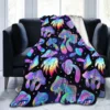 Psychedelic Magic Mushrooms Flannel Fleece Blanket Lightweighr Soft Cozy Plush Blanket for Bed Sofa Gift for Family 80x60 Inch 2