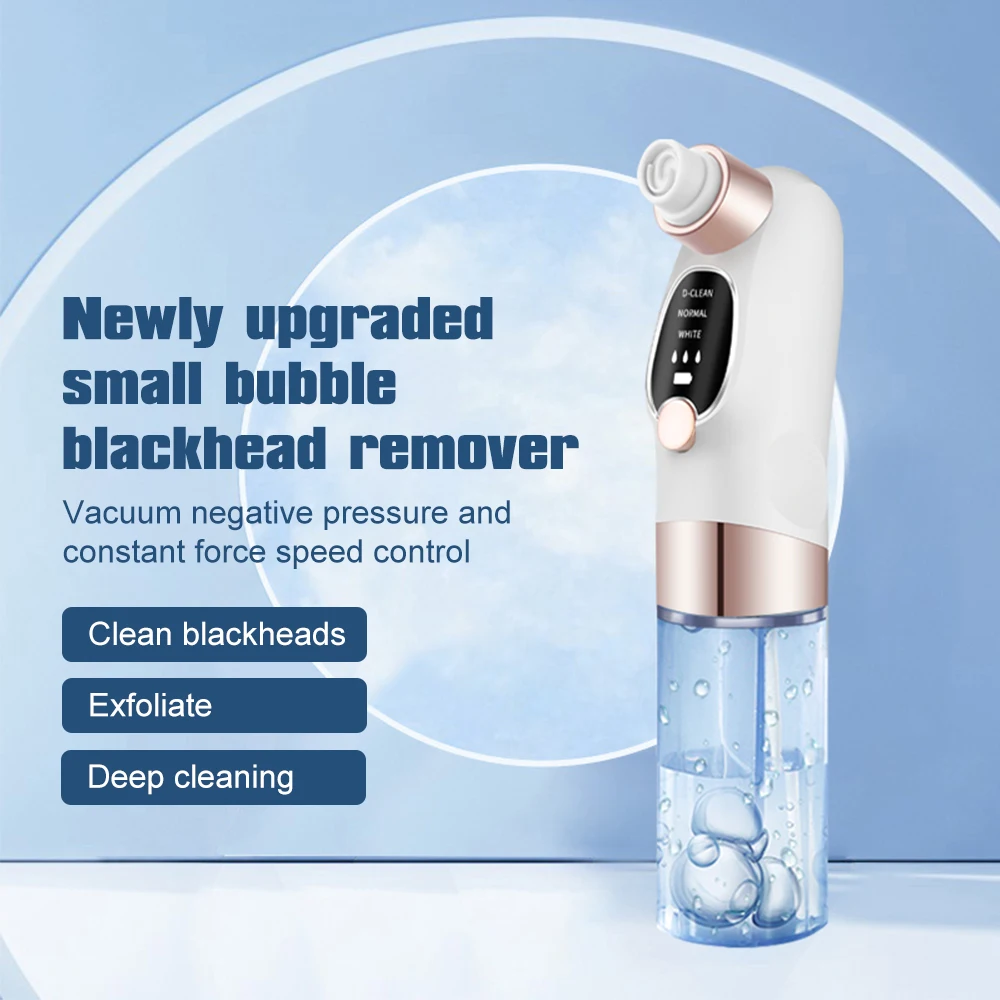Small Bubble Facial Blackhead Removal Vacuum Face Cleaner Hydra Dermabrasion Hydro Skin Deep Clean Care Anti Aging BeautyMachine 3