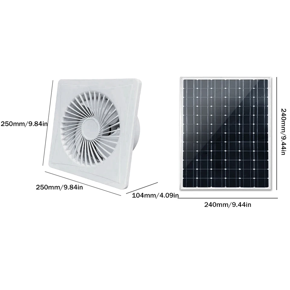 Kitchen Exhaust Battery Operated Bathroom Exhaust Fan Solar