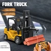 Remote Control Crane.12 Channel 2.4GHz Full Functional Remote Control Forklift with Lights and Sounds.RC Construction Toy 4
