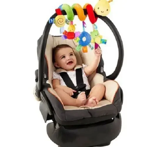 Baby Krippe Hängen Rasseln Spielzeug Auto Sitz Spielzeug Weiche Mobiles Kinderwagen Krippe Kinderbett Spirale Spielzeug Kinderwagen Hängen Puppen für Babys Neugeborenen Geschenk – Detail 3