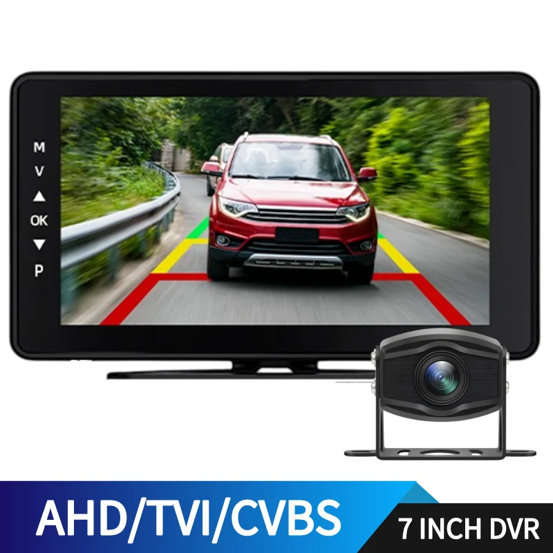 7''-touch-screen-car-rv-bus-truck-ahd-monitor-system-vehicle-hd-night-vision-reversing-parking-recorder-adaptive-ahd-tvi-cvbs