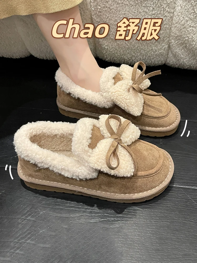 

Туфли женские на платформе и низком каблуке, с круглым носком, без застежки