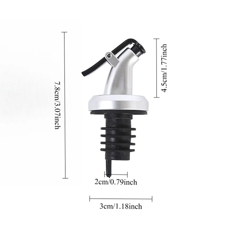 Rubber Wine Bottle Stopper Leakproof Nozzle Dispenser