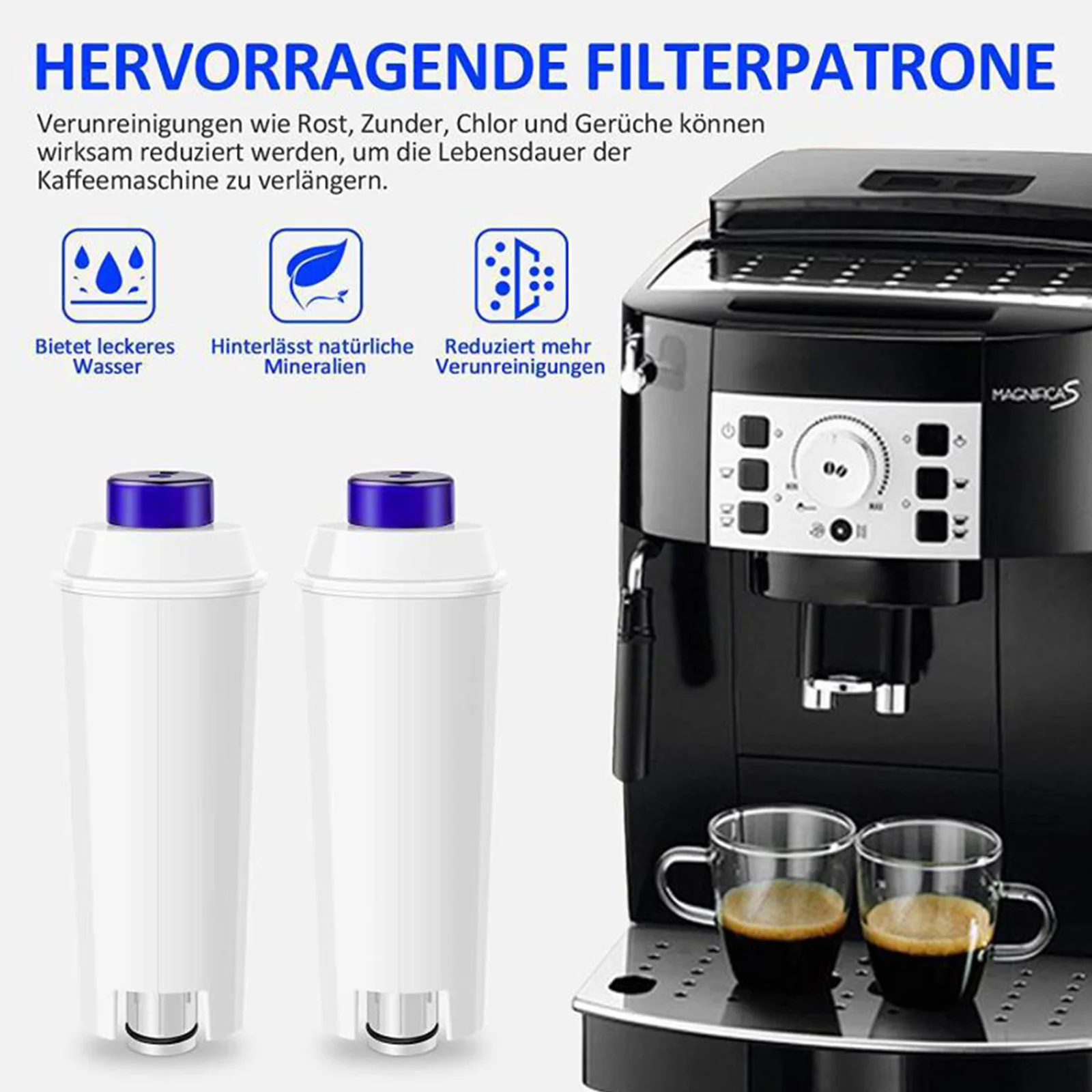 Filtre à eau au charbon actif, système de filtration de l'eau, adoucisseur  de machine à café, cartouche filtrante pour Delonghi Dlsc002 - AliExpress