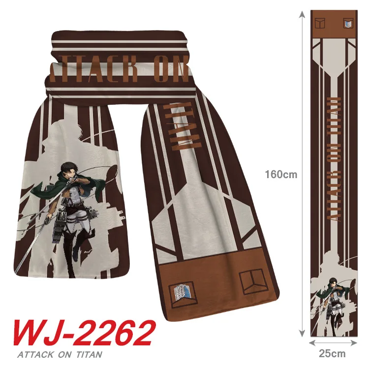 Anime Attack on Titan Scarf 3D Print Winter Men Women Unisex Warm Shawl
