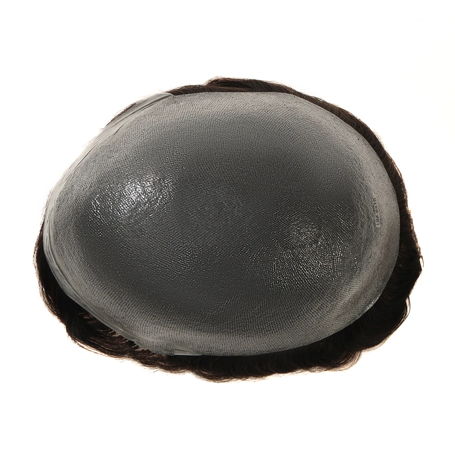 Human Hair Toupee 0204 Natural Hairline Men Undetectable