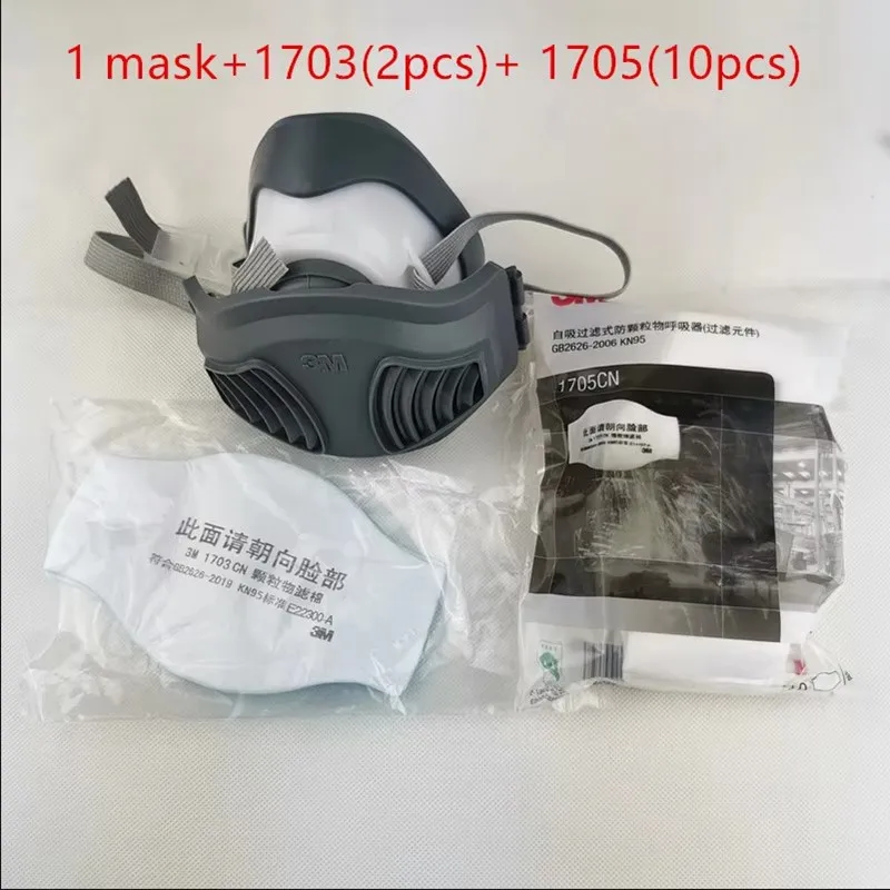 Masque 3M 1212 avec Filtres KN95 - Protection Respiratoire Professionnelle, détail du système de filtration