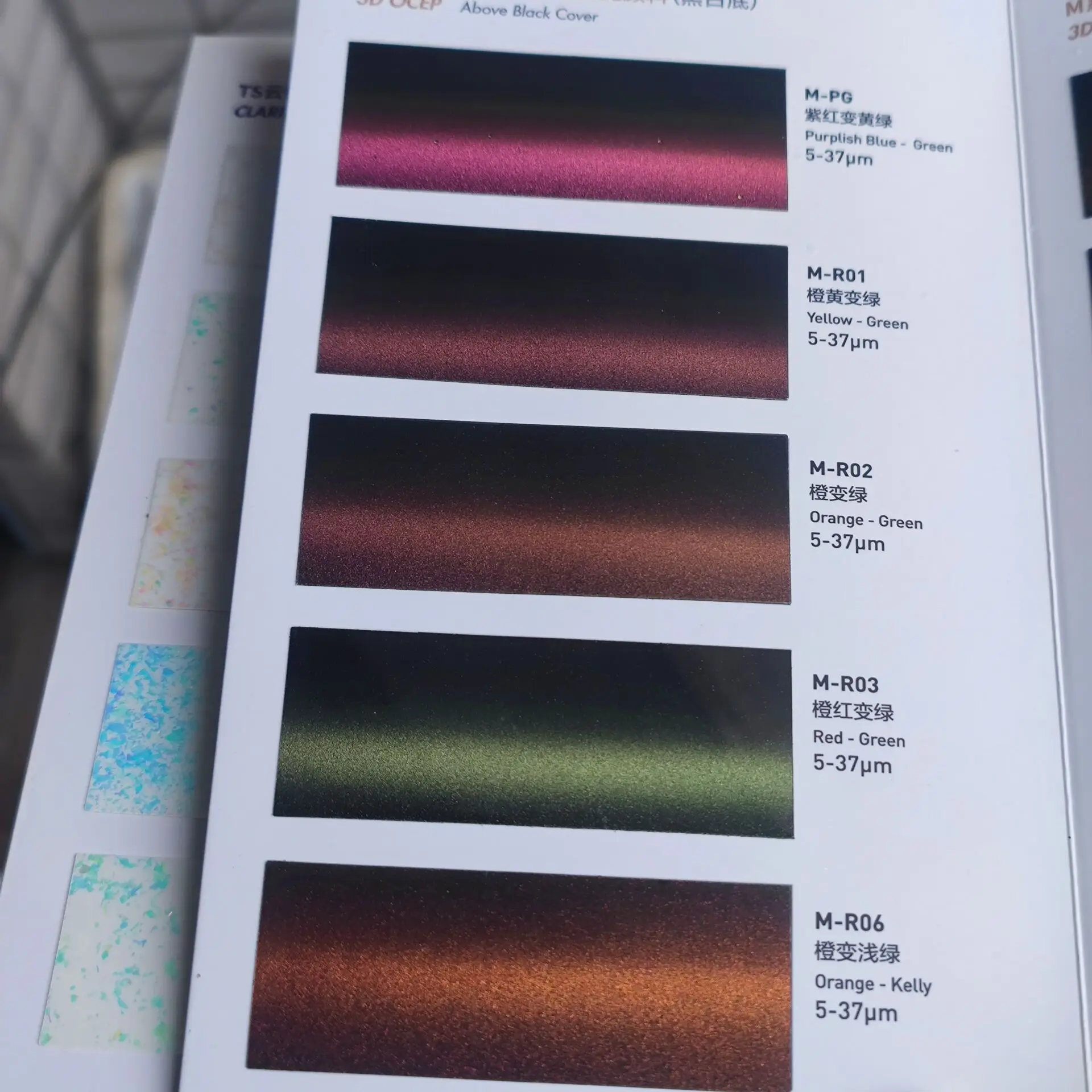 Color Shifting 3D Optical Variable Magnetic Ink Pigment For Security Printing Document