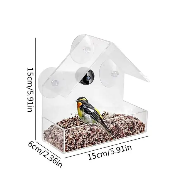 Madáretető Kamerával Kolibri Madárház 1080P Wifi Kamera Külső Éjszakai Verzióhoz Madárvideó Hd Titmice -Hez - Image 6
