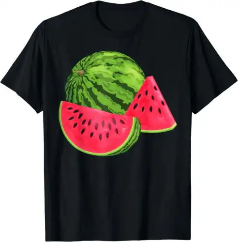 

Watermelon Summer Funny Watermelons Fruit Food Lover Graphic T-Shirt