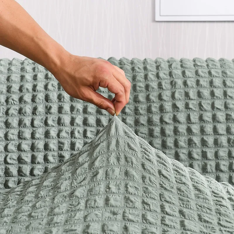 1/2/3/4 flying seat seersucker living room sofa cover elastic sofa cover elastic solid thickness elastic sofa cover 2