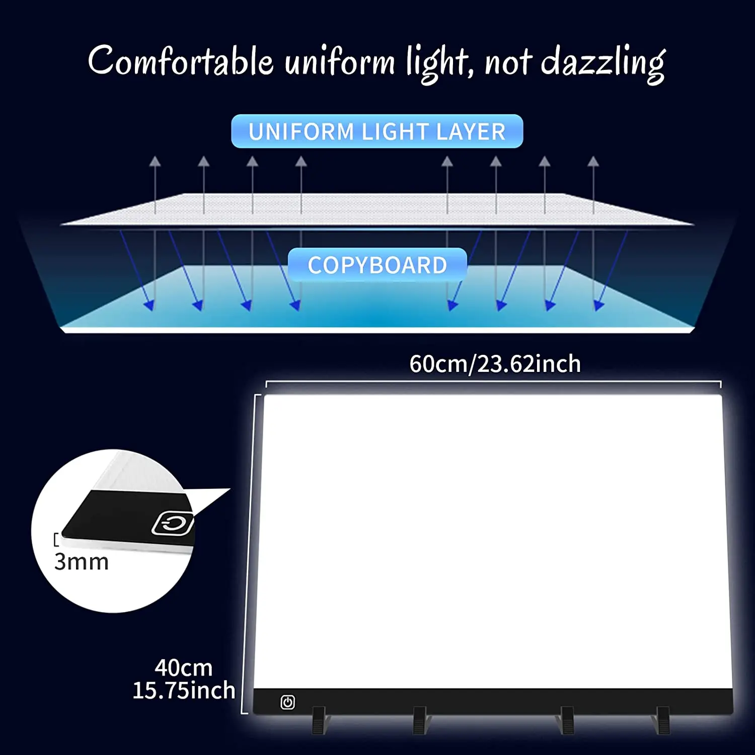Elice battery style support charging led light pad LED Drawing Tablet  Digital Graphics Pad Copy Board Electronic Art Graphi - AliExpress