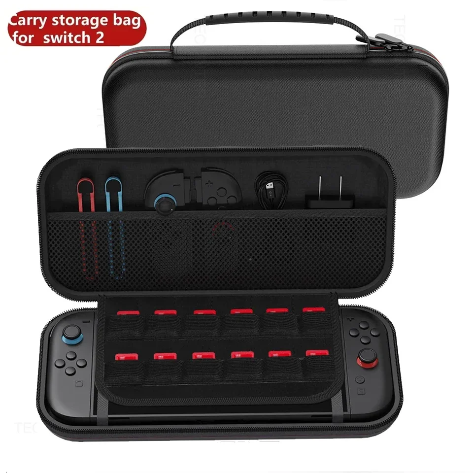 Étui de protection de voyage pour Nintendo Switch 2, coque rigide EVA et pochette pour accessoires