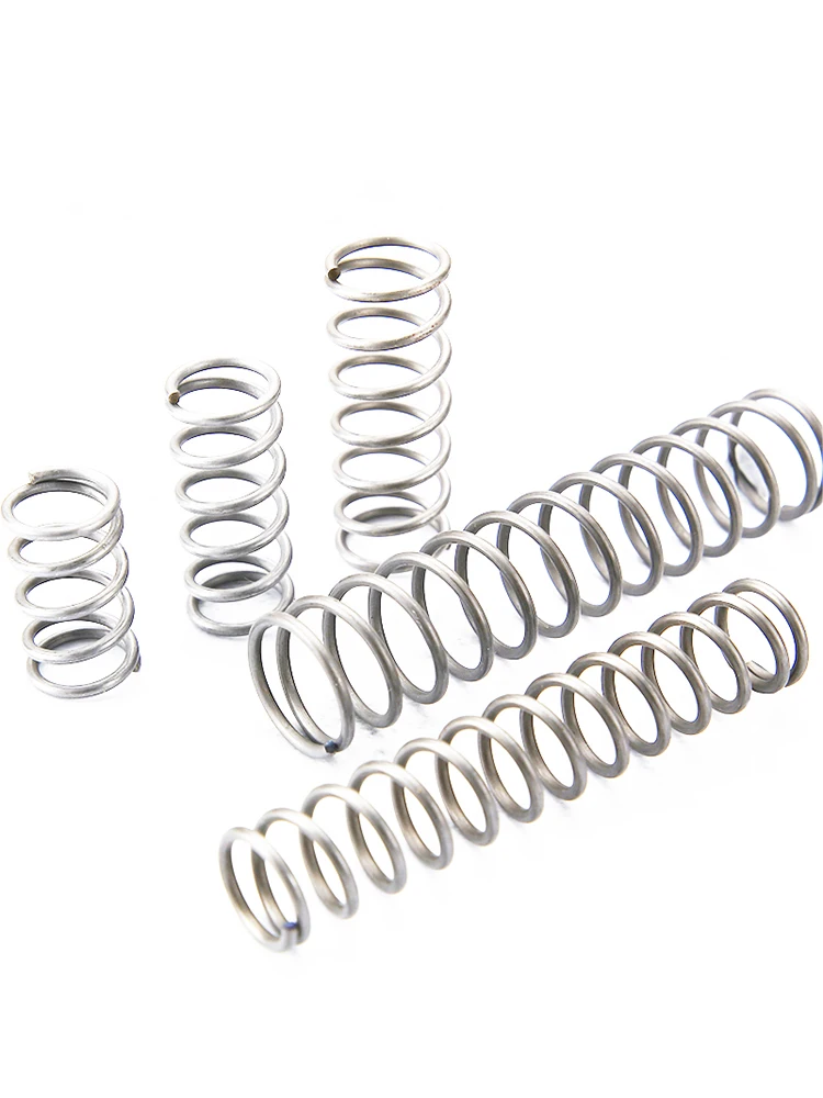 Wire Diameter 0.2 0.3mm 304 Stainless Steel Cylidrical Coil Compression Spring Return Compressed Springs Release Pressure 10 Pcs