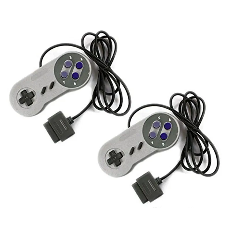 2Pcs Joypad Gamepad Controller Pad Per Nintendo Super Famicom Snes Fighting Commander Controller Per Nintendo