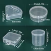 Mini Plastic Box Rectangle Round Sector Box Translucent Box Storage Box Dustproof Strong Jewelry Storage Case Container 1