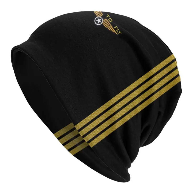 

Born To Fly Flight Pilot Bonnet Homme Hip Hop Knit Hat For Men Women Autumn Winter Warm Flying Aviation Av Skullies Beanies Caps