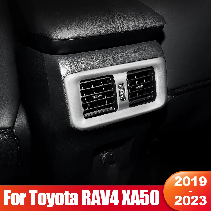 

For Toyota RAV4 RAV 4 XA50 2019 2020 2021 2022 2023 Hybrid Car Rear Air Conditioning Vent Outlet Frame Cover Trim Accessories