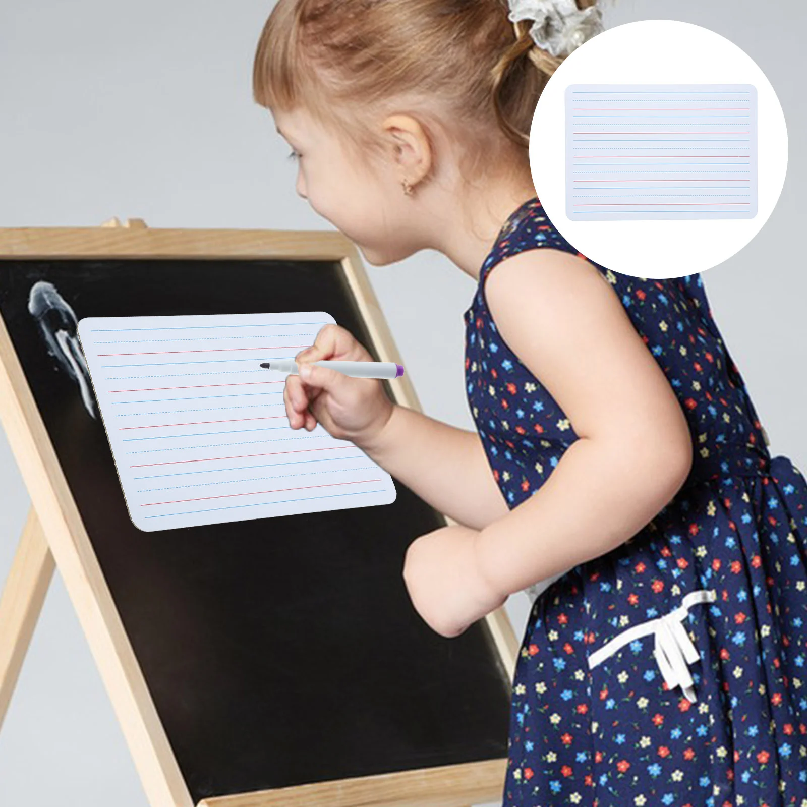 A4 Dry Erase Whiteboard Portable Graffiti Writing Board Double Sided Message Board Office School Supplies