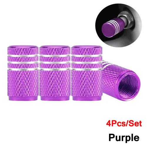 DSYCAR 4Pcs Silver Car Tire Valve Stems Cap Knurling Style Tire Valve Cap Aluminum Tire Wheel Stem Air Valve Cap for US Schrader - Image 23