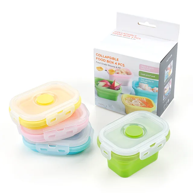 Organisateur de réfrigérateur, conteneur de stockage des aliments avec poignée de couvercle, boîte de conservation des aliments frais, étui de conservation du réfrigérateur, bac à légumes réutilisable 4 pièces 1