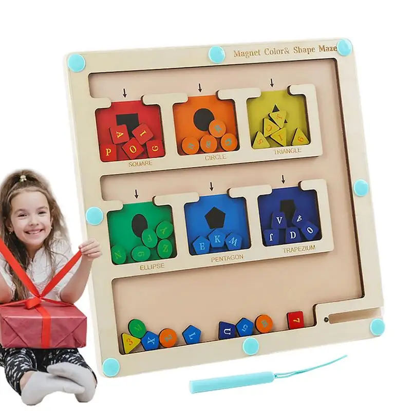 

Wooden Color Matching Board Learning Educational Fine Motor Travel Toys For Preschoolers Kids Montessori Activity Board Toy Maze