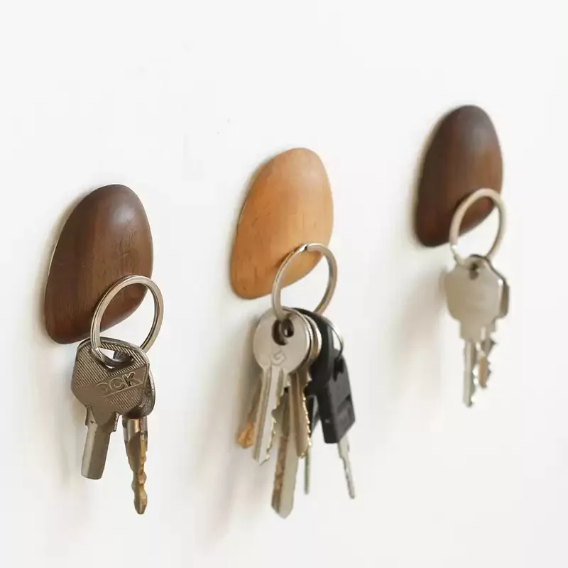 Magnetic key hook wall-mounted key storage box made of wood for key storage Adsorption Decoration Magnetic key hook wall-mounted key storage box made of wood for key storage Adsorption Decoration