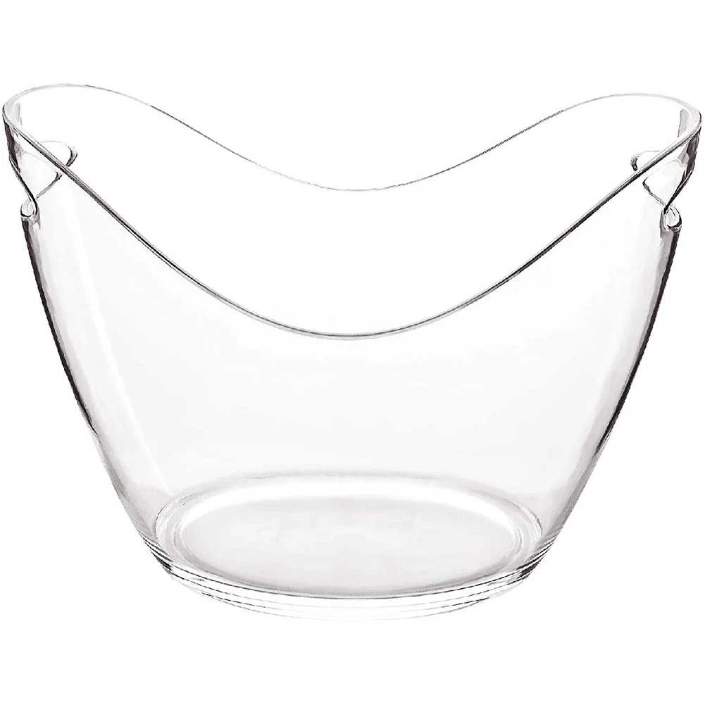 4L Plastic Ice Bucket for Drinks and Parties Perfect for Wine Champagne Mimosa Cocktail Bar Outdoor Picnic Fruit Storage Basket ice bucket