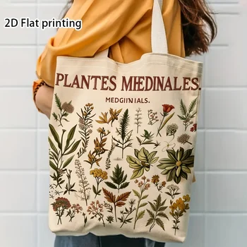 Borsa tote Questa borsa da spesa aperta sul davanti è perfetta per studenti di botanica, infermieri ed erboristi, ed è ideale per le spesa al supermercato.