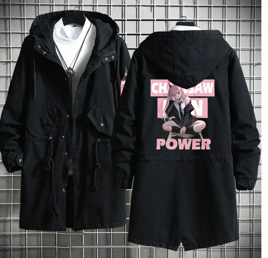 

Anime Chainsaw Man Cosplay Yoshida Hirofumi Costume Long Trench Coat Overcoat Hoodie Jacket Mens Womens Pullover Jacket