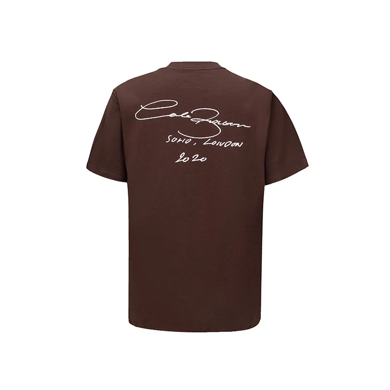 T-shirt oversize da uomo con stampa in sanscrito in cotone_voghion.com