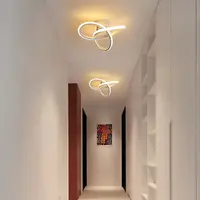 Plafonnier LED, 22 W 2500 LM, plafonnier LED moderne, plafonnier en aluminium doré pour chambre à coucher, salon, blanc chaud, 3000 K 6