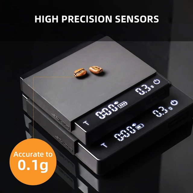 MHW-3BOMBER Bilancia da caffè digitale da cucina Bilancia elettronica per caffè espresso ricaricabile ciclico ad alta precisione Accessori per baristi domestici 2