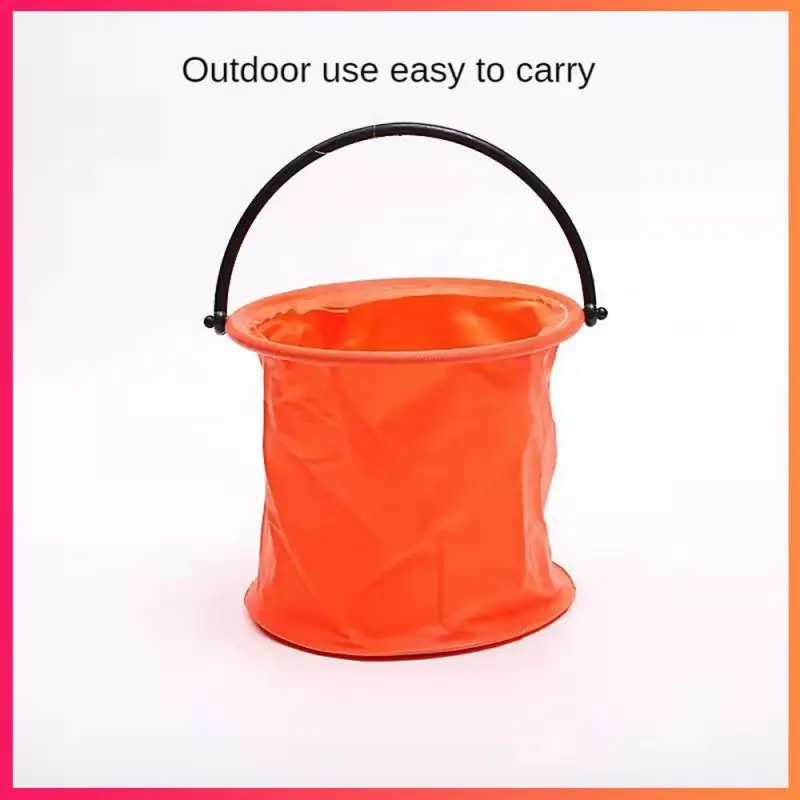 Thicken Portable Multifunctional Folding Fishing Bucket Outdoor Backpack Camping Hiking Trip Fishing Wash Cleaning Tool fishing bucket