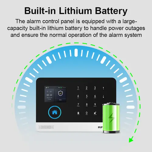 GSM Alarm System for Home Works with TUYA Smart Home App Burglar Security 433MHz 2G WiFi Alarm Wireless Control PG103 - Image 6