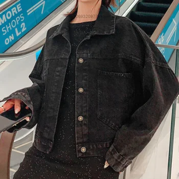 Mickey Cartoon Fashion Denim Coat Hip-hop Streetwear Trendy Men Women Jackets New Korean Loose Harajuku Couples Tops 4