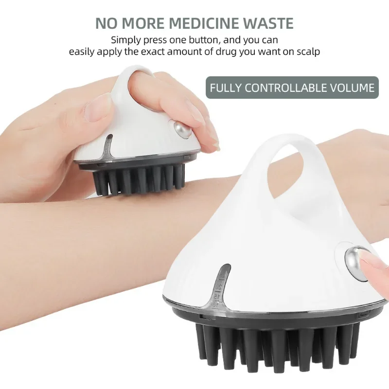 Electric Head Massage Hair Nutrient Comb, Therapy Hair Growth Massage Scalp Brush Anti Hair Loss Liquid Oil Applicator Care